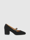 Sapatos com Fivela em Preto
